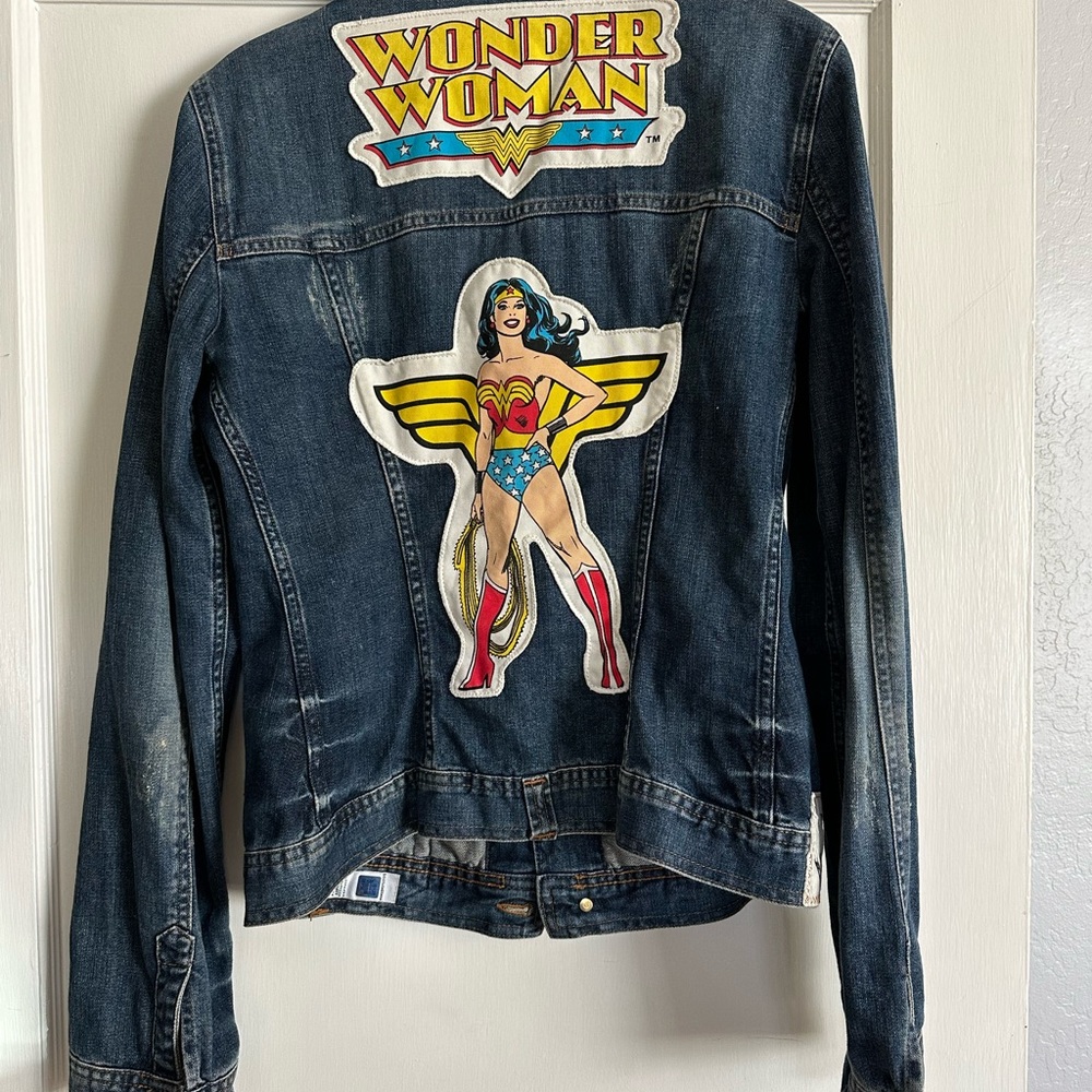 Limited edition authentic Dolce and Gabbana wonder woman jean jacket.